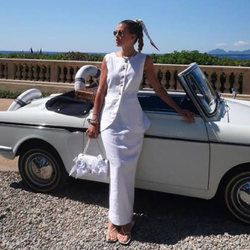 Posse White Sleeveless Dress